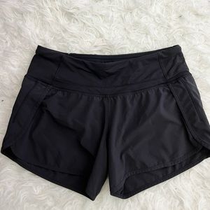 Lululmeon Black Run Times Shorts